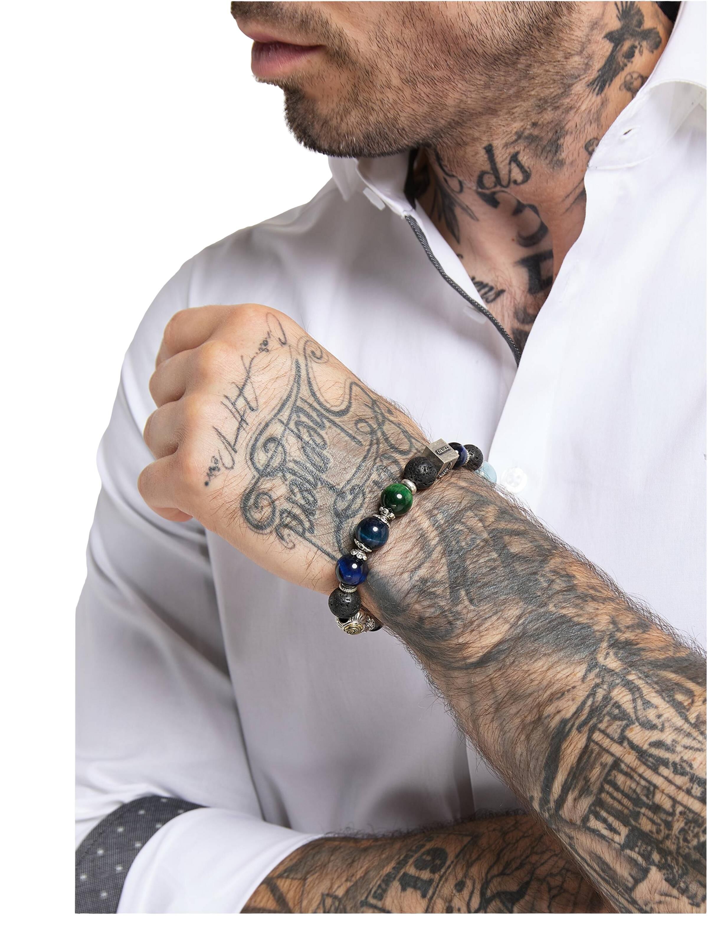 Elegantes Armband, Blau-Schwarz