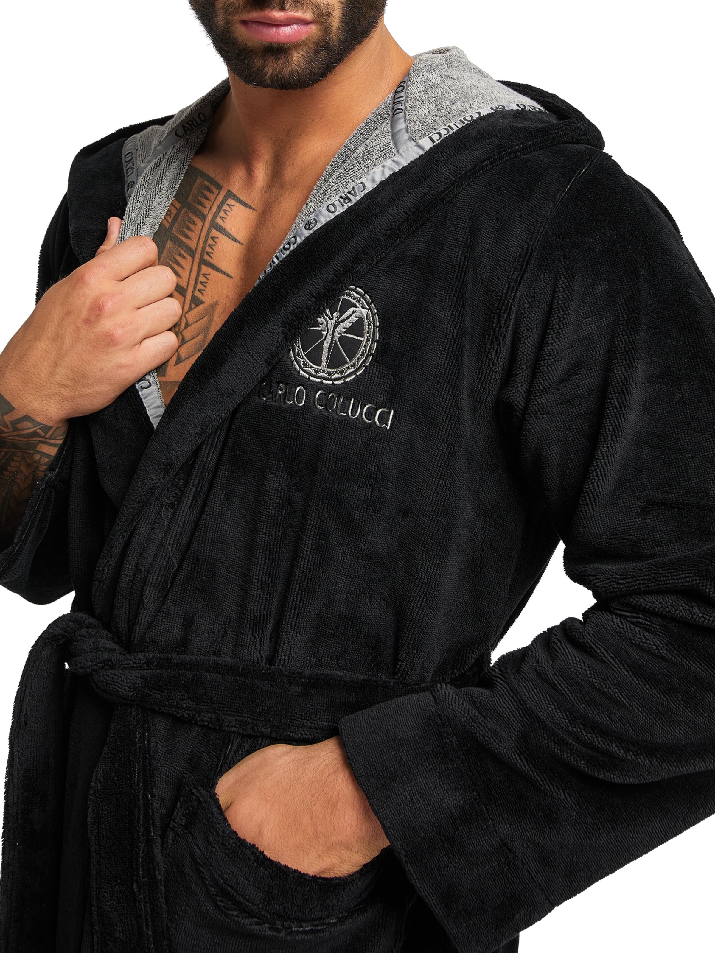 Giant Robes® Black with Maroon Sherpa Lining